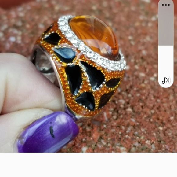 Fiery Feline statement ring 7 - Picture 8 of 9